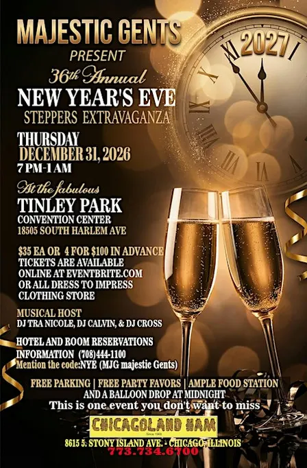 Majestic Gents New Year's eve 2026