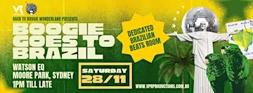 BACK TO BOOGIE WONDERLAND & VR PRODUCTIONS presents BOOGIE GOES TO BRASIL