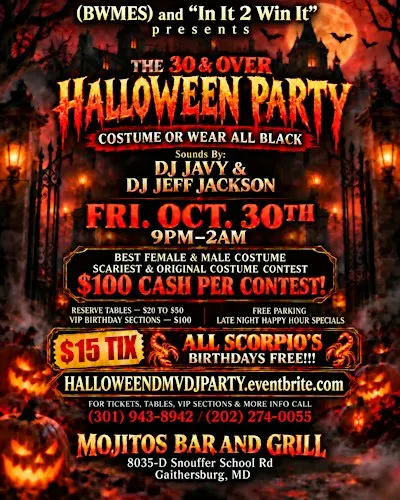 BWMES & IN IT 2 WIN IT~ 2026 Halloween Costume or Wear ALL Black DJ Party!