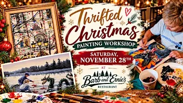Thrifted Christmas Paint Night