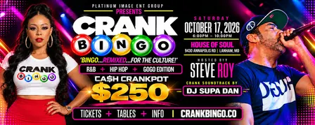 CRANK BINGO | R&B + HIP HOP + GOGO