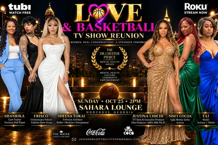 Tubi Love and Basketball TV Reunion Live Panel Brunch & UMFF Sneakers ball