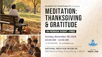 Meditation: Thanksgiving and Gratitude