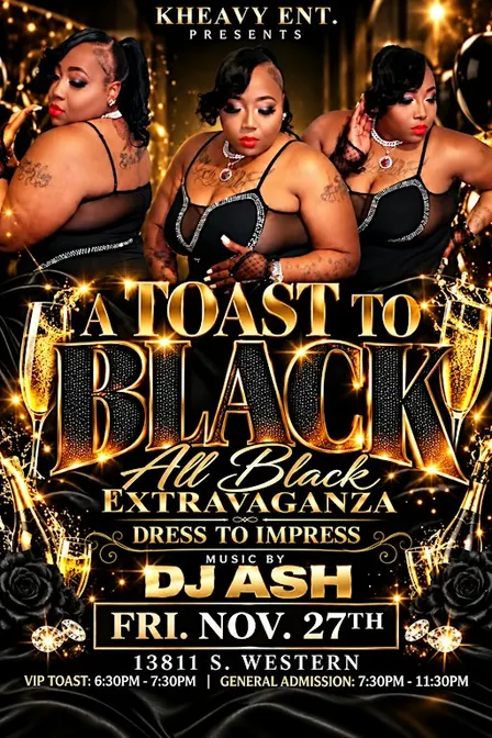 A toast to Black Black Extravaganza