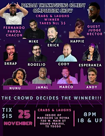 PANDAS COMEDY COMPETITION SHOW