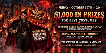 BANDA BOOTS & RAVE HALLOWEEN NIGHTY AT MONTE CARLO NITE CLUB