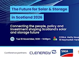The Future for Solar & Storage in Scotland 2026