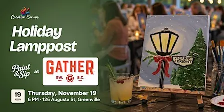Holiday Lamppost: Paint & Sip at Gather GVL