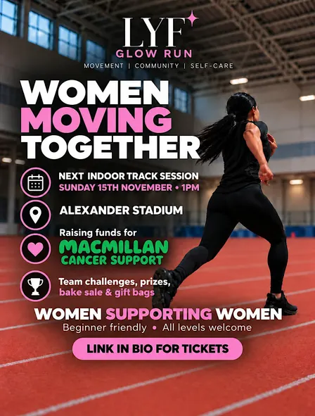 LYF Glow Run: Indoor Charity Track Session