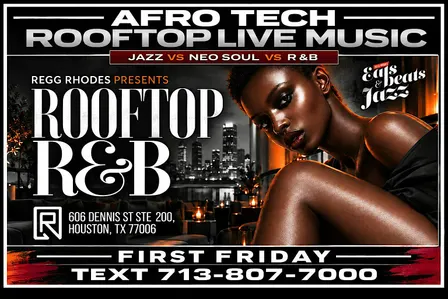 AFRO TECH - FIRST FRIDAY ROOFTOP R&B LIVE MUSIC NIGHT
