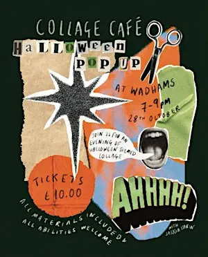 Saskia Karin - Halloween Collage Cafe