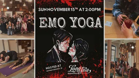Emo Yoga at Long Live Beerworks in PVD
