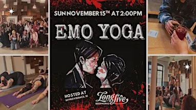 Emo Yoga at  Long Live Beerworks in PVD