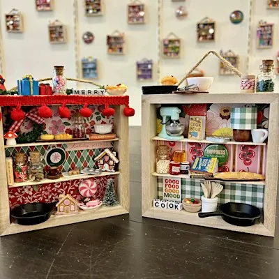Kitchen/Holiday Mini Bookcases craft workshop in Montgomery County, Md.