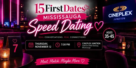 15FirstDates Mississauga Speed Dating (Age 35-45)