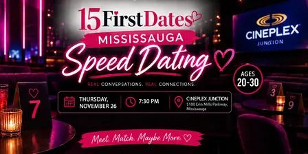 15FirstDates Mississauga Speed Dating (Age 20-30)