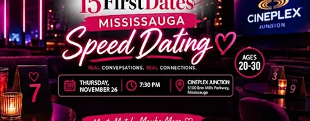 15FirstDates Mississauga Speed Dating (Age 20-30)