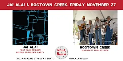 Jai Alai reunion & record re-release party with Hogtown Creek