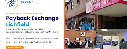 Payback Exchange Lichfield: Charities Meet Businesses + Peter the Speaker