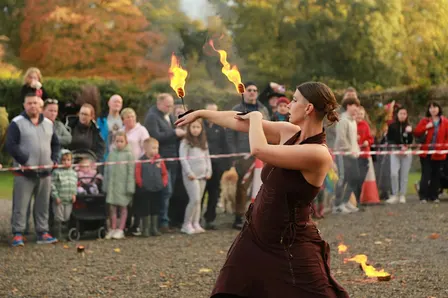 Doneraile Halloween Procession & Fire Performer