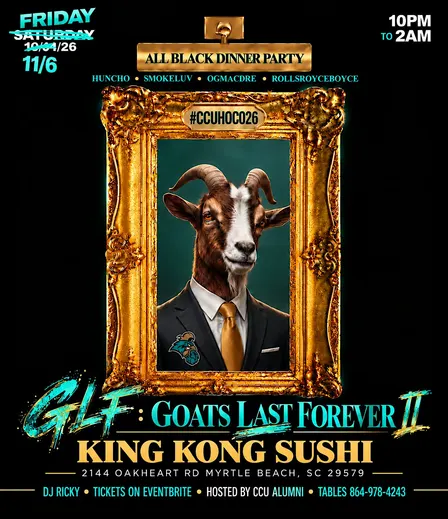 GOATS LAST FOREVER 2: THE ALL BLACK DINNER PARTY