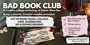Bad Book Club: Cut, Collage & Sip