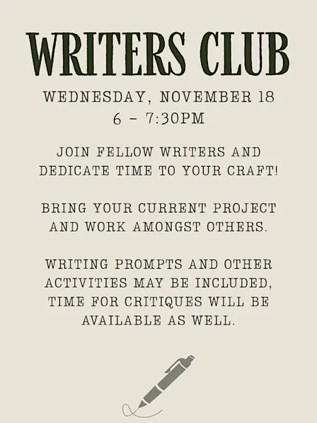Writers Club-November