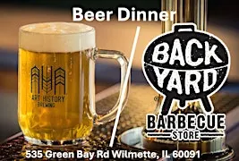 Beer Dinner - The Backyard Barbecue Store Collab. with Art History Brewing