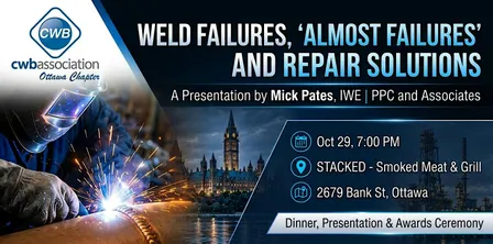 CWB Association - Awards Ceremony/Weld Failures and Repair Solutions