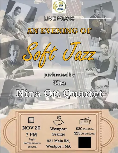 Westport Music Series: A night of soft jazz with the Nina Ott Quartet