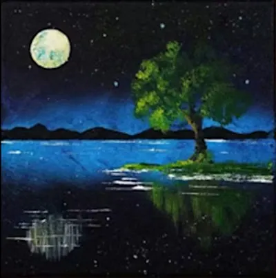 "Midnight Blue" Paint & Sip