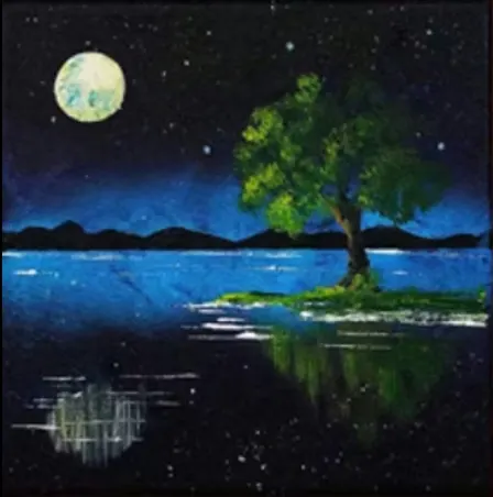 "Midnight Blue" Paint & Sip