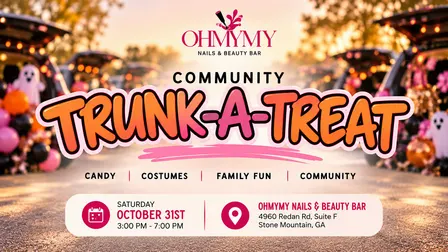 OhMyMy Nails & Beauty Bar’s 1st Annual Community Trunk-A-Treat