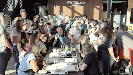 Paint & Sip: Acrylic Pour Painting Workshop in Guelph, ON