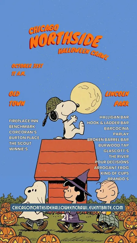 Chicago Northside Halloween Bar Crawl | 18 Bars, Old Town + Lincoln Park