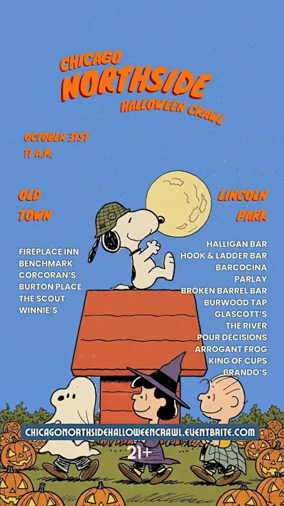 Chicago Northside Halloween Bar Crawl | 18 Bars, Old Town + Lincoln Park