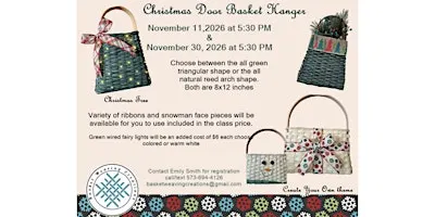 Chrismas Door Hanger basket class
