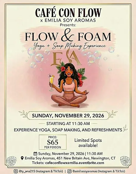 CAFé CON FLOW x Emilia Soy Aromas Presents Flow & Foam