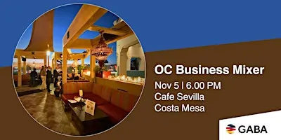 OC Business Mixer November at Cafe Sevilla