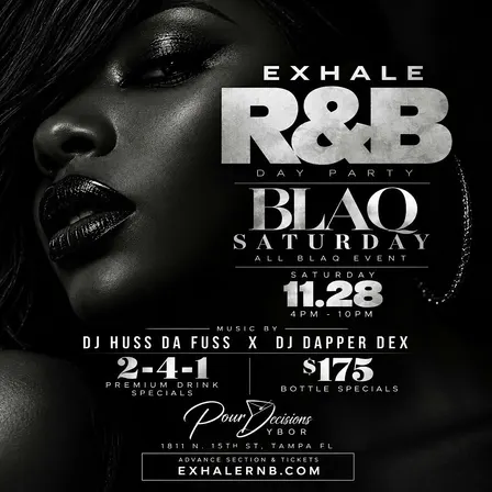 Thanksgiving Weekend Exhale RnB DayParty