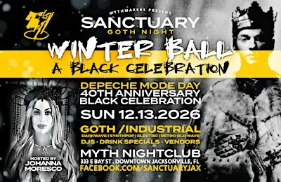 Sanctuary Goth Night Winter Ball: BLACK CELEBRATION | 12.13.26