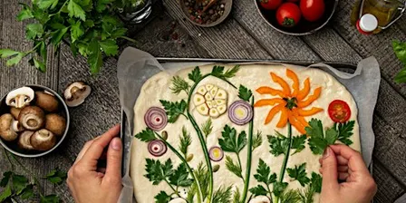 Make & Take: Decorated Focaccia