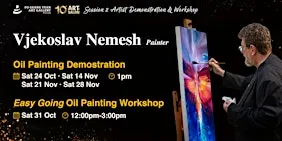 2026 Art Salon l Oil Painting Demonstration by Vjekoslav Nemesh