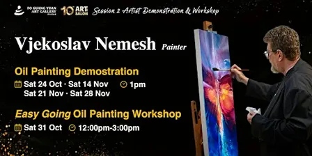 2026  Art Salon l Oil Painting Demonstration by Vjekoslav Nemesh