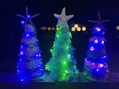 Sea Glass Christmas Tree