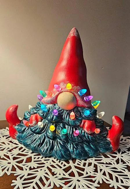 Lighted Ceramic Christmas Gnome Painting Class