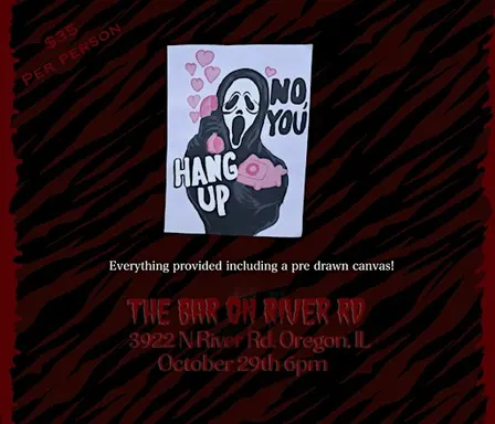 Ghostface sip and paint