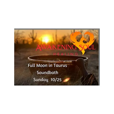 Full Moon in Taurus Soundbath