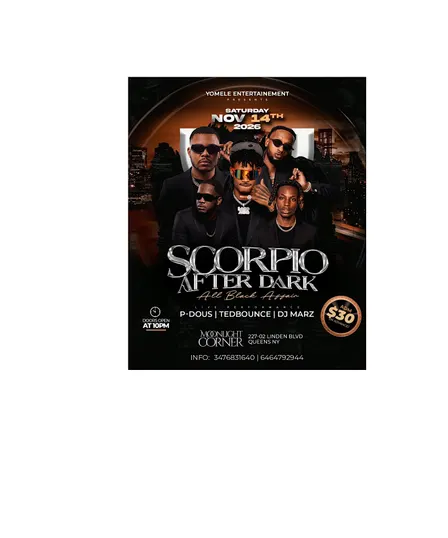 Scorpio After Dark: All Black Affair & Evens Yomele’s Birthday Bash