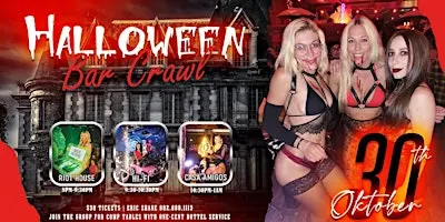 Huge Halloween Bar Crawl in Old Town Scottsdale.